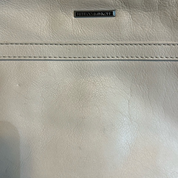 Rebecca Minkoff leather MINI MAC crossbody EUC white and silver - Picture 3 of 5
